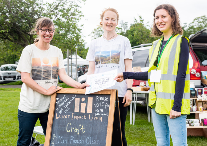 Sustainable Stall Award winners 'Lil' at the Meadows Festival 2019 Sustainable Stall Award winners 'Lil' at the Meadows Festival 2019
